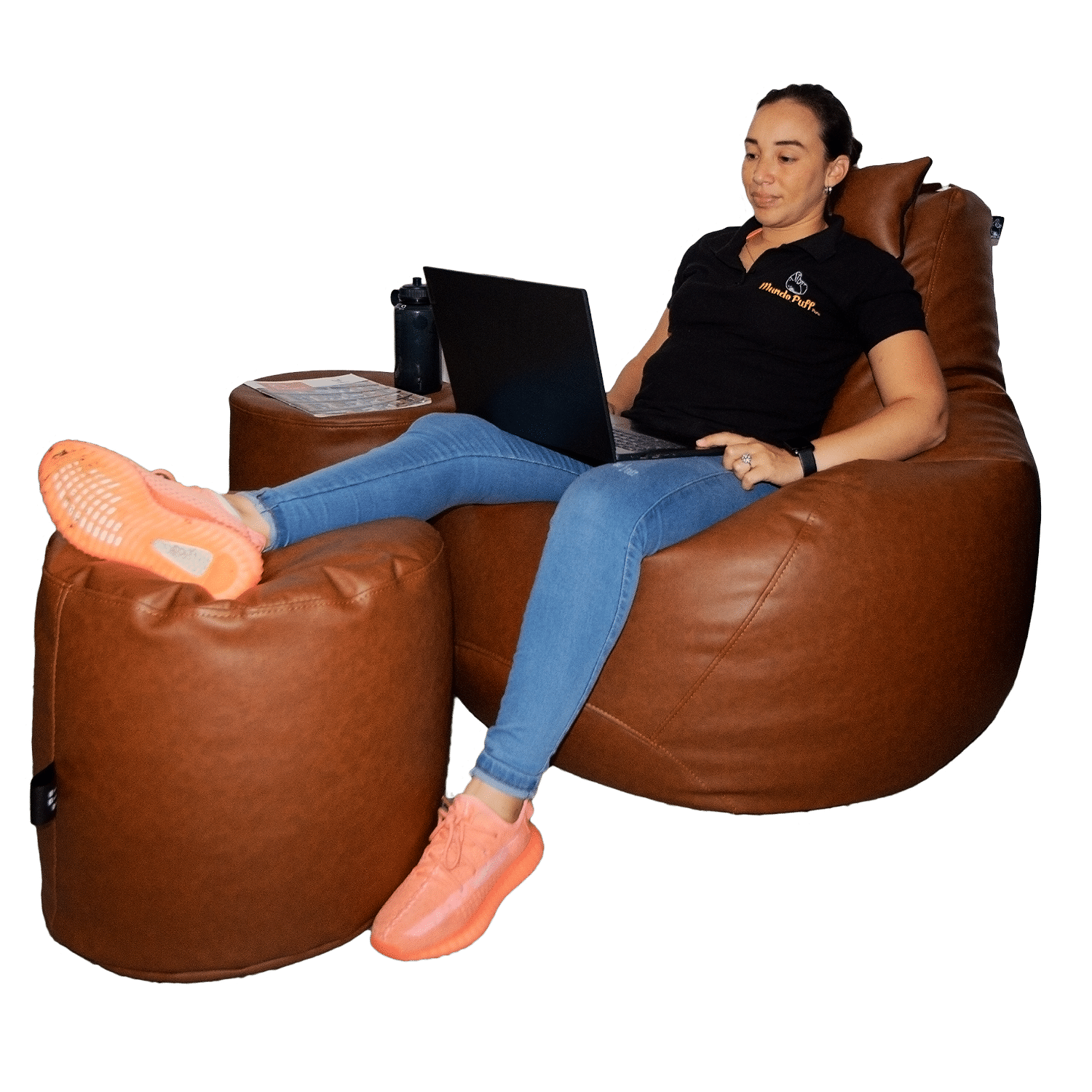 Puff Sillon Jumbo Pack Mundo Puff Peru -Confort y estilo en multipostura - Imagen 3